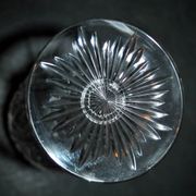 Set of 6 white wine glasses 1900 in cut crystal BACCARAT model 9157 catalog 1907 H13.5