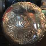 Decanter cut Crystal Baccarat mount silver metal