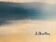 Oil on panel: sunrise by the sea