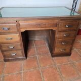 Solid oak minister's desk