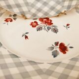 6 flat Digoin Bastia earthenware plates