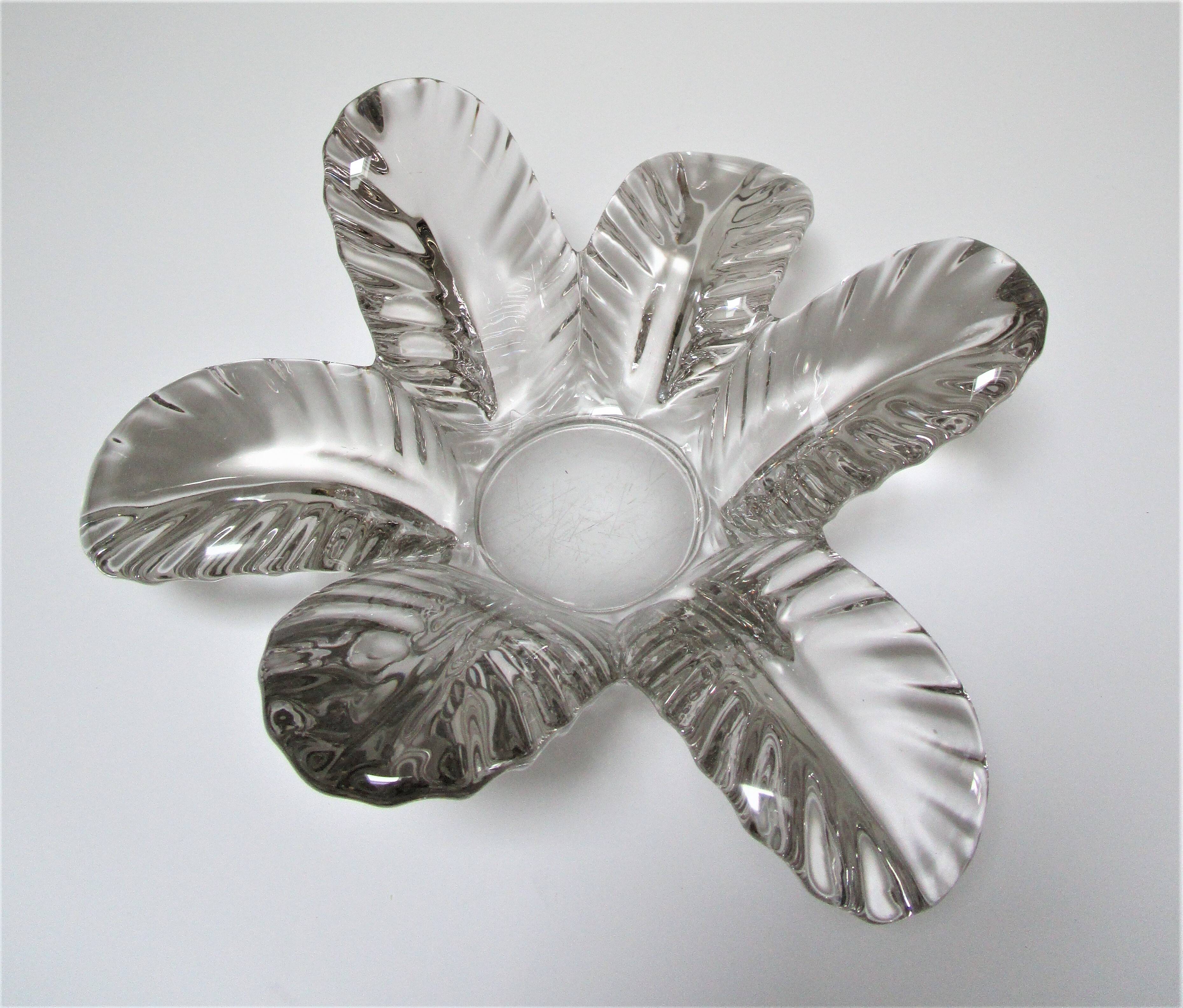 Flower candle holder glass centerpiece Pierre d'Avesn