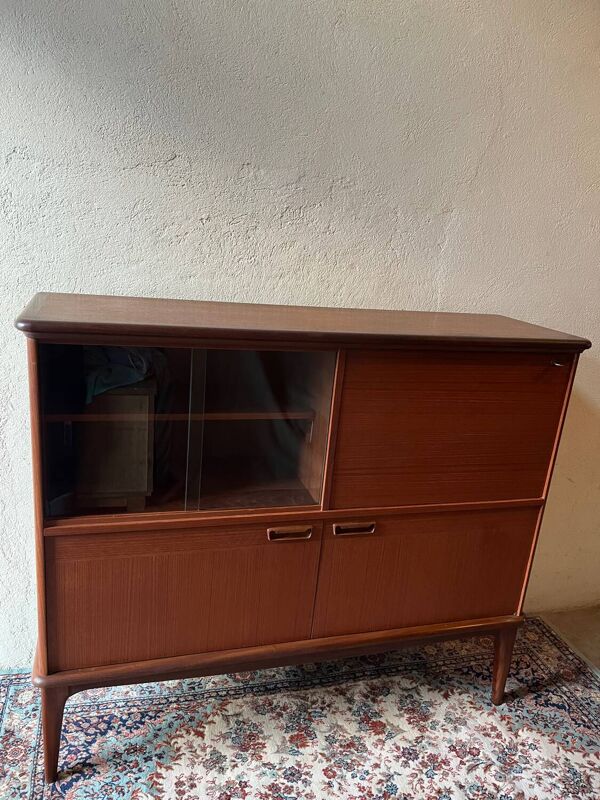 Meuble bar scandinave en teck année 60
