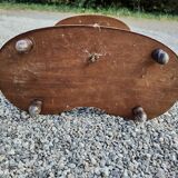 Support two vintage solid wood umbrellas