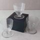 Lot of old small alcohol glasses, Lulli, in Baccarat crystal, signed