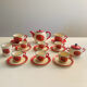 Lunéville porcelain coffee/tea service - "Poppy" collection