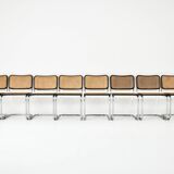 Set of 8 Style B32 dining room chairs by Marcel Breuer