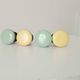 Set of 4 vintage coat hooks from the 1960s.