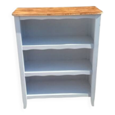 Old white and wood bookshelf