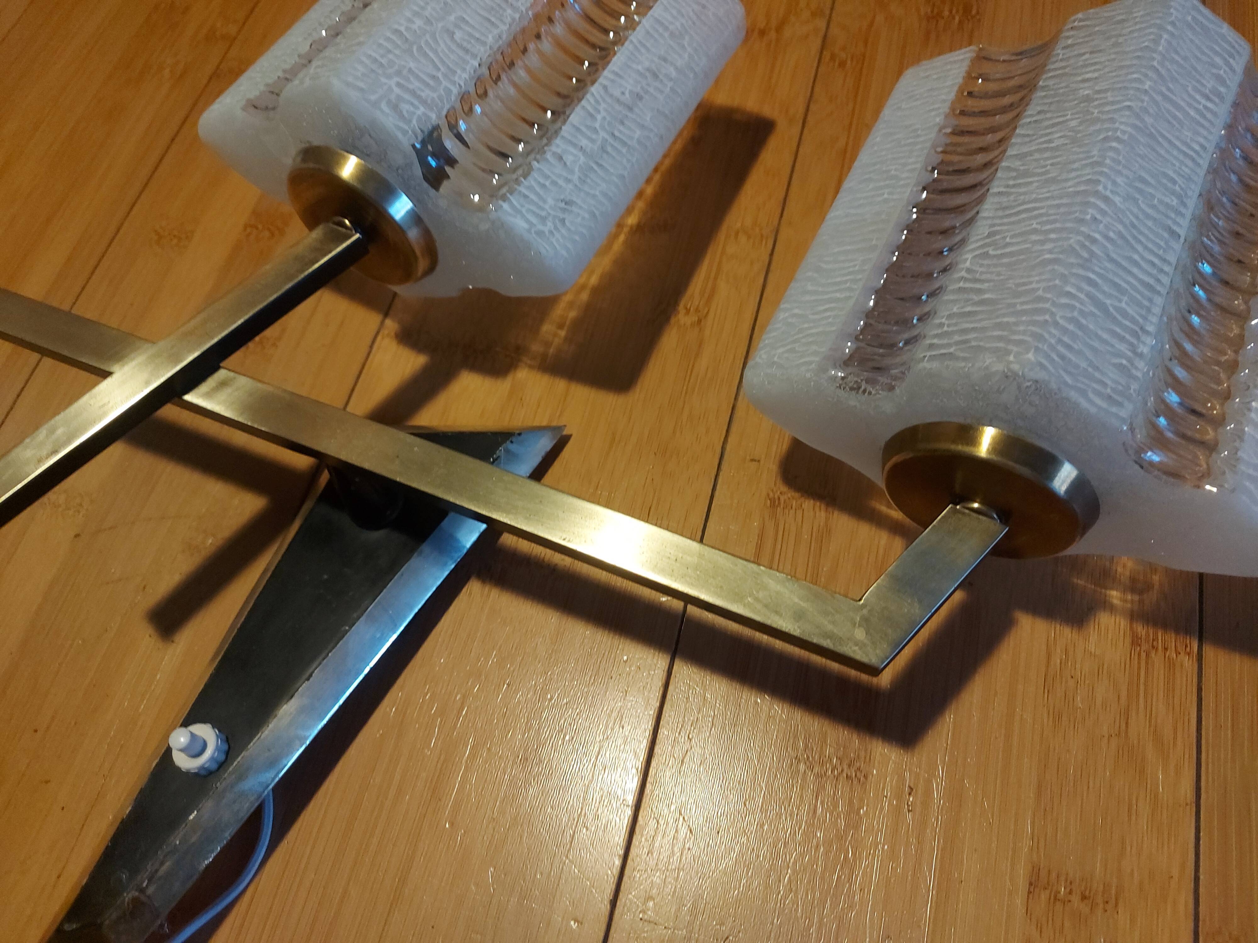 Glass wall lamp 50'S Lunel