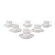 Ensemble de tasses en porcelaine, design italien, années 1980, production : Italie