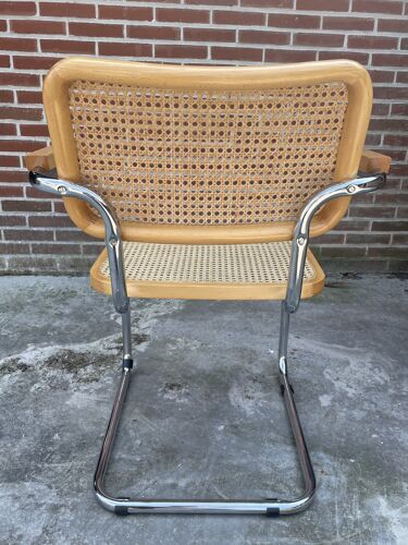 Set of 4 Cesca model armchairs by Marcel Breuer