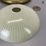 round 36cm metal Gino Sarfatti Style wall Ceiling Light Flushmount, Italy 1950s