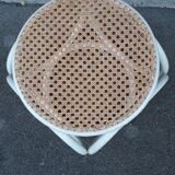 Stool in wood and caning