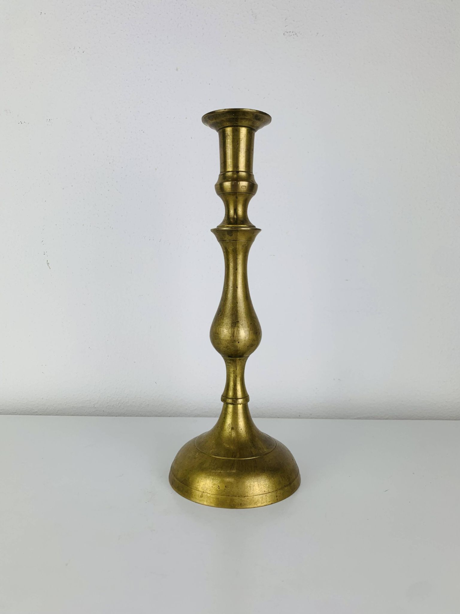 Bougeoir laiton vintage 26 cm