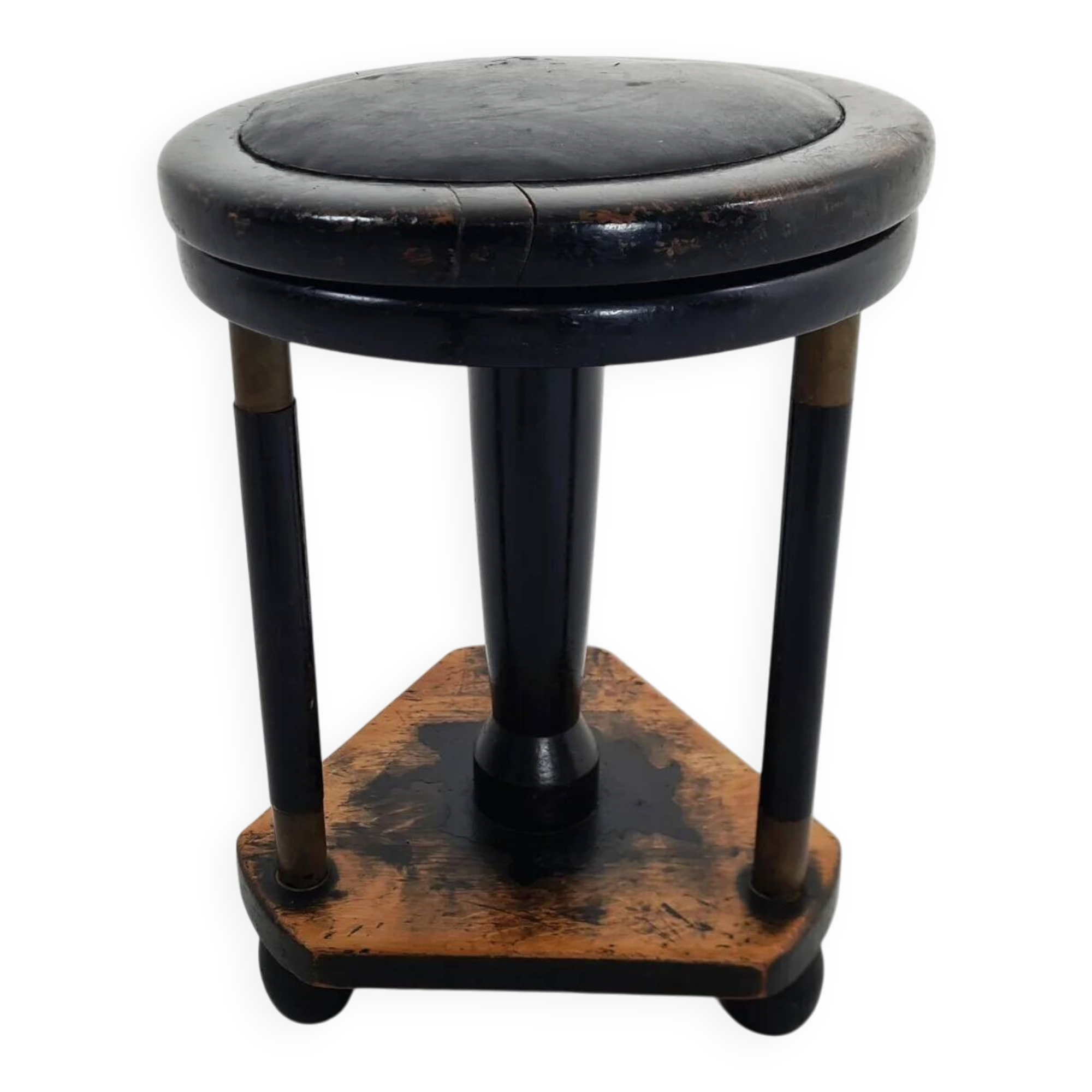 Art Deco piano stool, 1920s (unrestored)