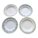 Set of 4 mismatched hollow plates Badonviller and Terre de Fer