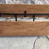 3-seater children's bench or desk - vintage school furniture 1950