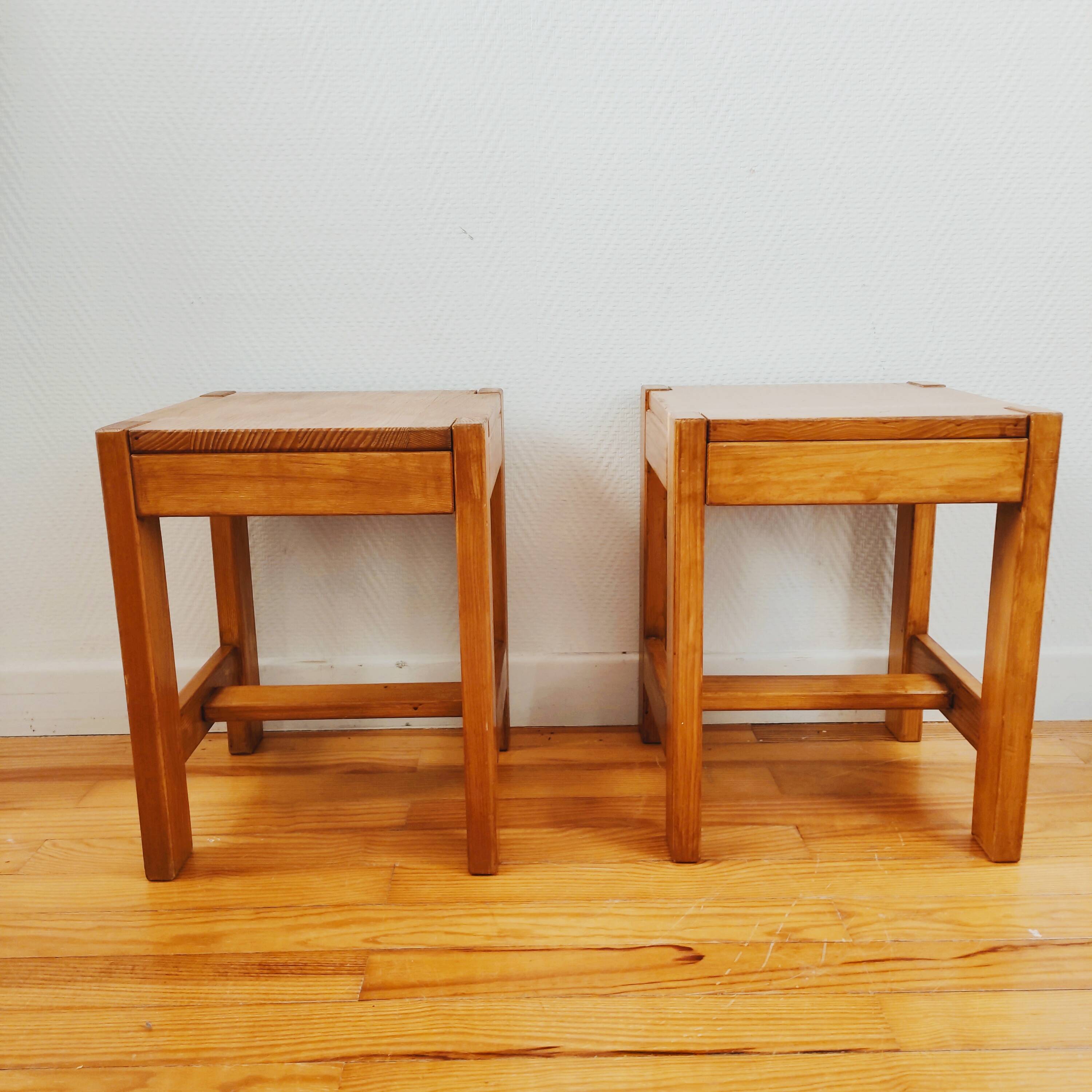 Pair of vintage Scandinavian style sofa ends