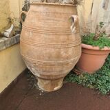 19th century three-handled terracotta jar