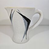 ceramic pitcher by Jacques Sagan with abstract patterns, Vallauris