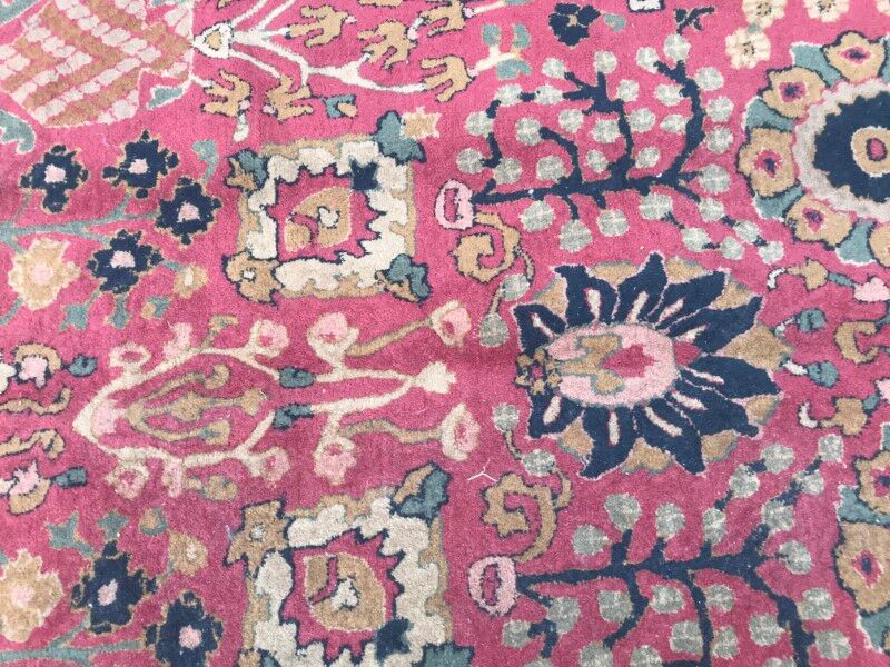 Carpet old French Janus pattern Agra done hand 196 X 296 CM