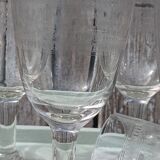 Engraved crystal glasses