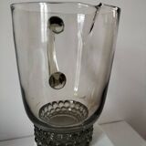 Smoked glass pitcher