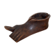 Cendrier pied en bois sculpté