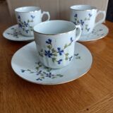 Trio cups and saucers