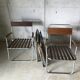 Lot de 4 chaises de camping vintage