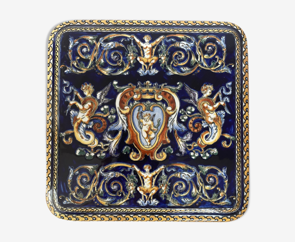 Dessous de plat en faïence de Gien
