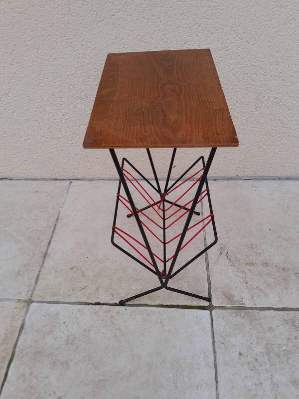 Table d appoint porte revue scoubidou vintage