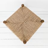 Tabouret mid century rustique