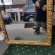 Golden mirror, francesca model 175 x 55 cm