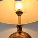 Vintage Art Deco blown glass and porcelain ball lamp (Numbered)