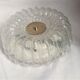 Pair of ceiling lights brass glass Glashütte Limburg Circa 1950