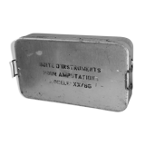 Old metal surgical instrument box