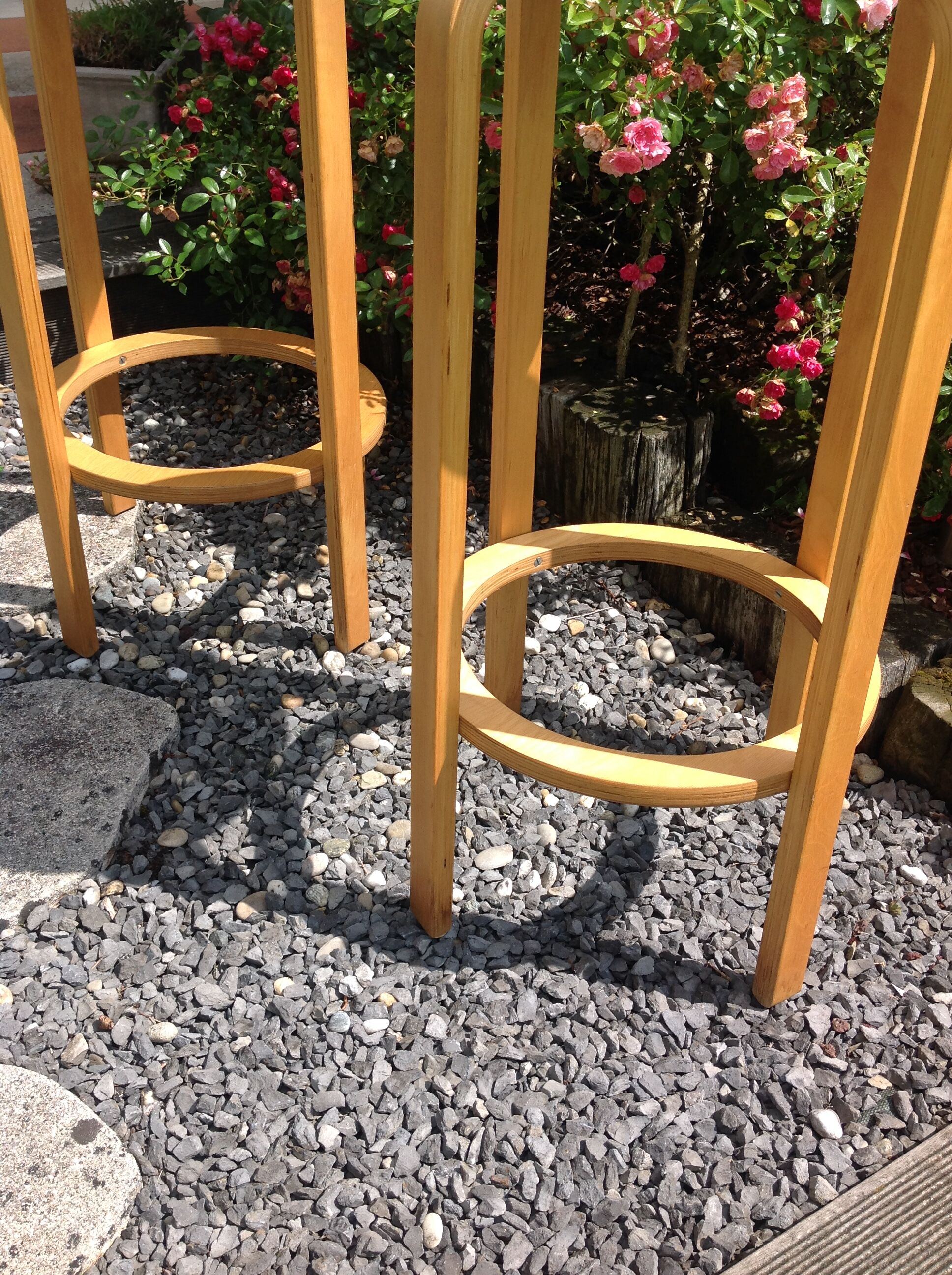 Pair of high Scandinavian/vintage style stools 60s-70s
