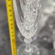 12 antique crystal champagne flutes