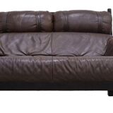 Sofa 2 places Dutch vintage leather by Gerard van den Berg