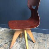 Chaises vintage Smile de Adam Stegner, sièges anciens design