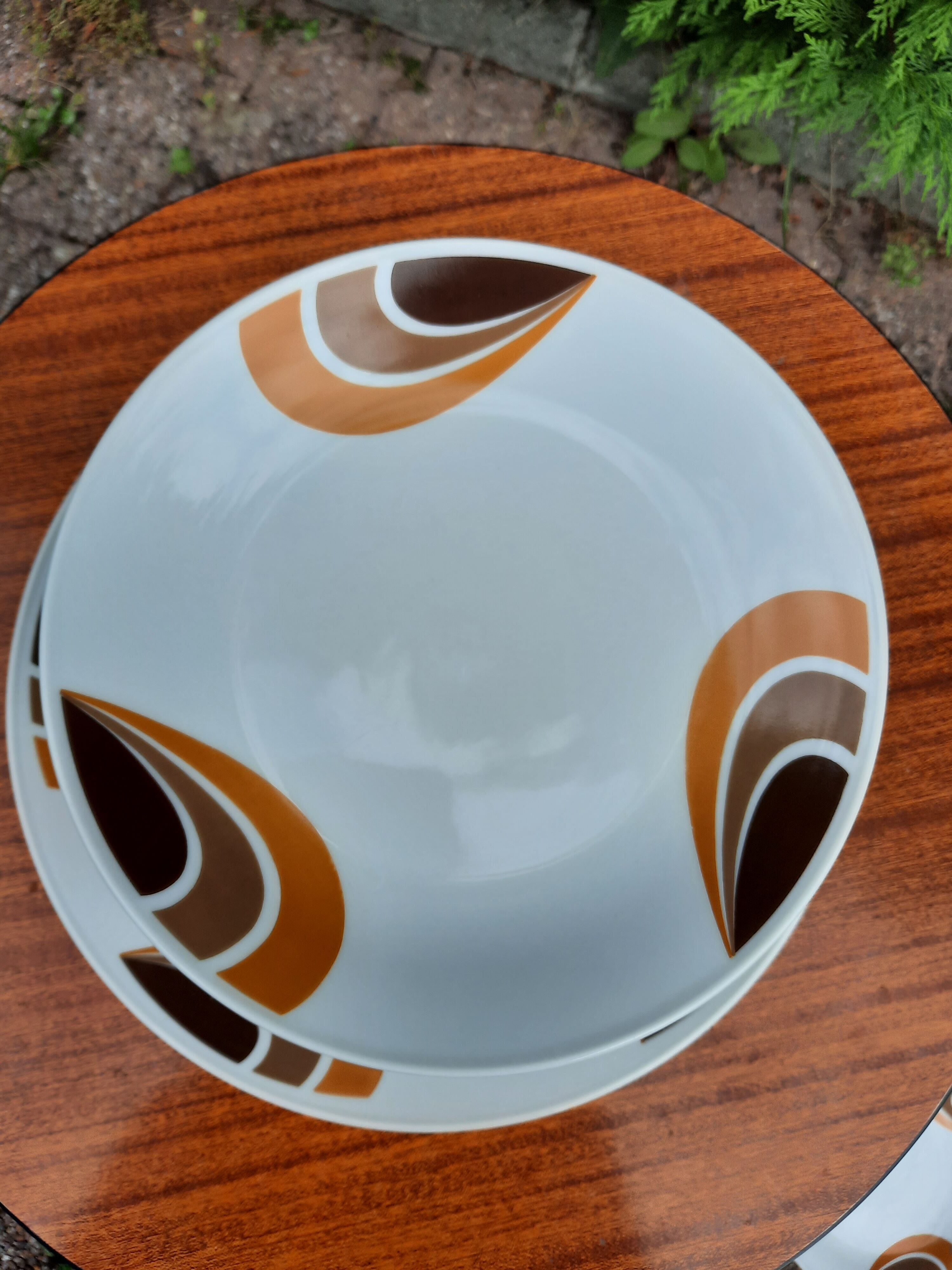 Service à dessert vintage porcelaine allemande