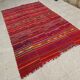 Vintage Turkish kilim, handwoven, 151x246 cm.