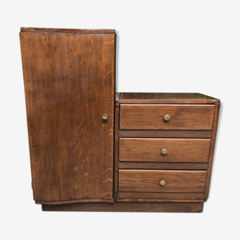 Vintage asymmetric dresser