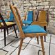Set of 5 vintage spindle foot bistro chairs 1960"