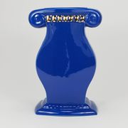 Heide Warlamis Vase Postmodern Grand Design Memphis, Vienna Collection, 1980s