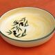 Hollow service dish Glazed ceramic decoration olives Diameter: 300mm...