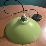 Pastel green metal pendant light