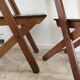 Folding chairs "by the wood fire"
